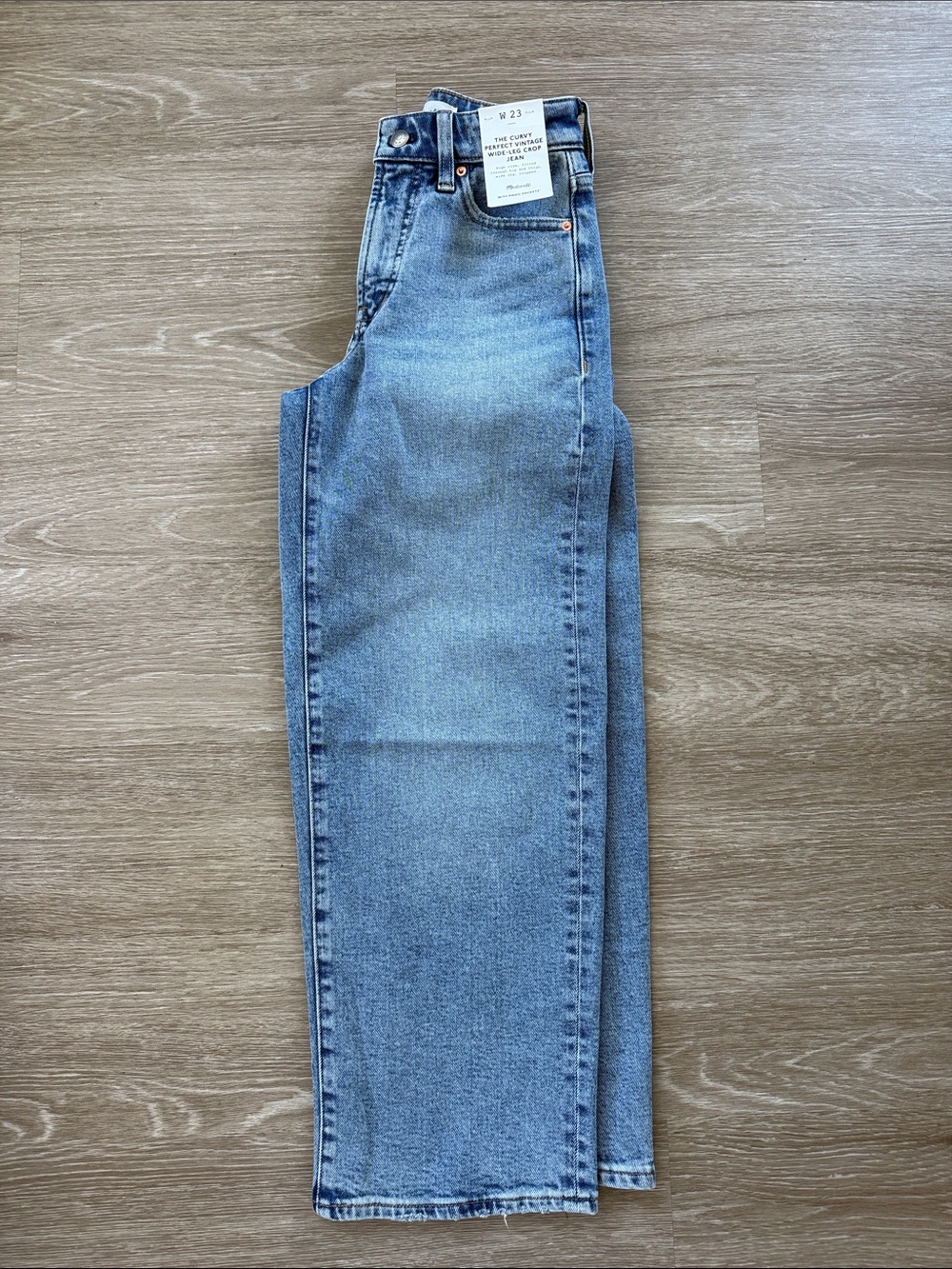 Madewell Women's Curvy Perfect Vintage Wide-Leg Crop Jean